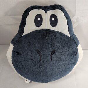 2003 Mario Party Hudson Soft Black Yoshi Head Plush Toy Pillow Video Game Vtg